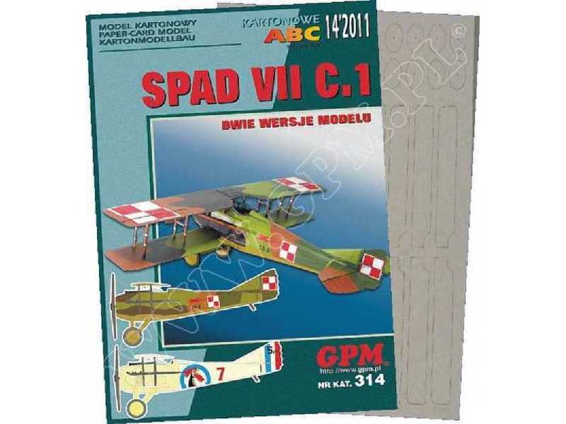 SPAD VII C.1- zestaw model i wręgi - zdjęcie 1 SPAD VII C.1- zestaw model i wręgi - zdjęcie 1
