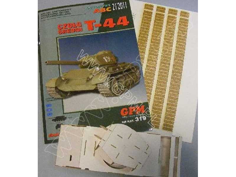 T-44 - zestaw; model.wręgi i gąsienice - zdjęcie 1 T-44 - zestaw; model.wręgi i gąsienice - zdjęcie 1