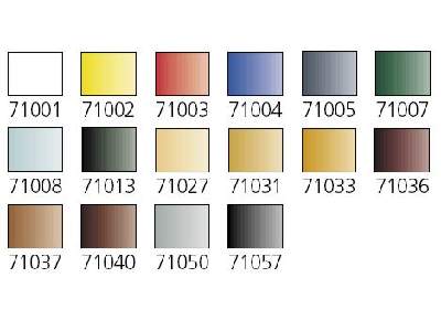 Zestaw farb do malowania aerografem - kolory podstawowe - zdjęcie 2