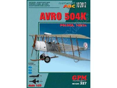 AVRO 504 K - komplet model i wręgi - zdjęcie 1