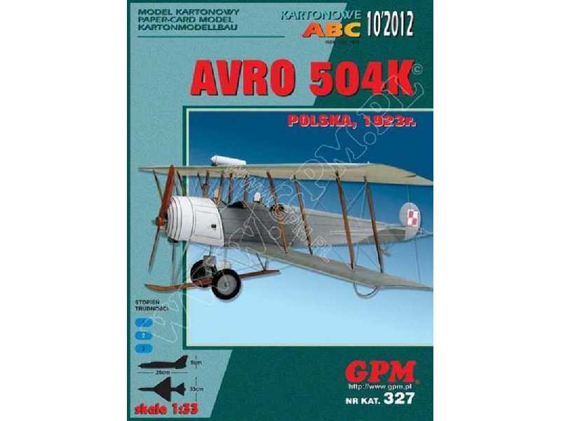 AVRO 504 K - komplet model i wręgi - zdjęcie 1