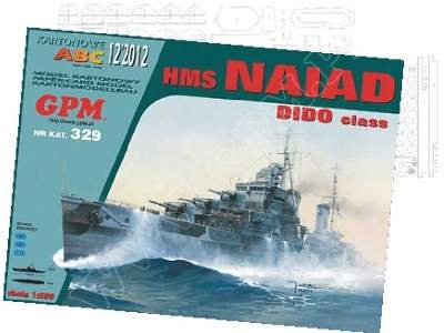 HMS NAIAD  komplet model ,wręgiLUFY, relingi kartonowe - zdjęcie 1