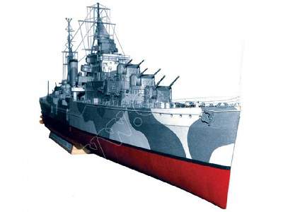 HMS NAIAD  komplet model ,wręgiLUFY, relingi kartonowe - zdjęcie 5