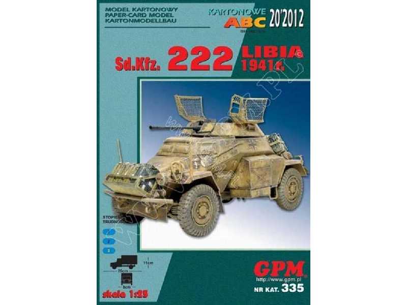 Sd.Kfz. 222 - LIBIA 1941 r - zdjęcie 1