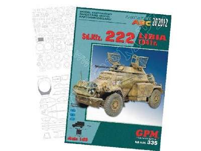 Sd.Kfz. 222 - LIBIA   Komplet: model i wręgi - zdjęcie 1