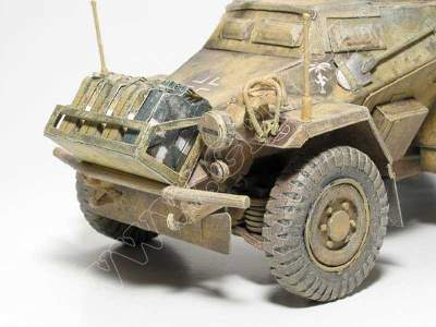 Sd.Kfz. 222 - LIBIA   Komplet: model i wręgi - zdjęcie 5