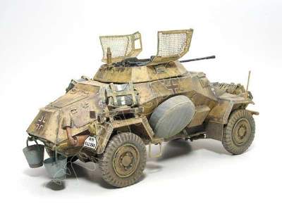 Sd.Kfz. 222 - LIBIA   Komplet: model i wręgi - zdjęcie 6