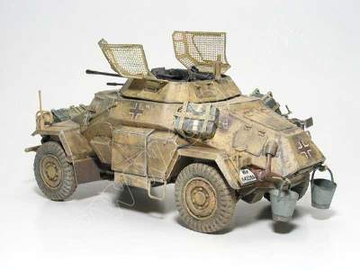 Sd.Kfz. 222 - LIBIA   Komplet: model i wręgi - zdjęcie 7