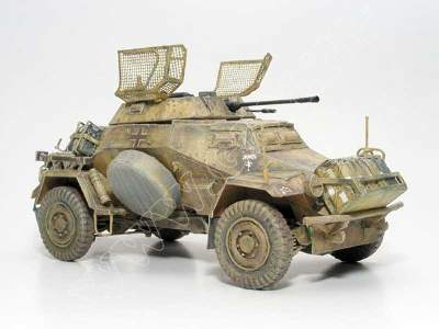 Sd.Kfz. 222 - LIBIA   Komplet: model i wręgi - zdjęcie 9