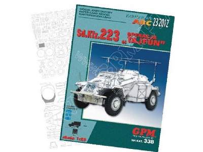 Sd.Kfz 223 - TAJFUN  Komplet: model i wręgi - zdjęcie 1