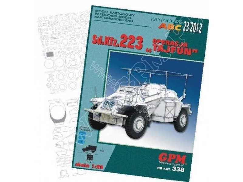 Sd.Kfz 223 - TAJFUN  Komplet: model i wręgi - zdjęcie 1