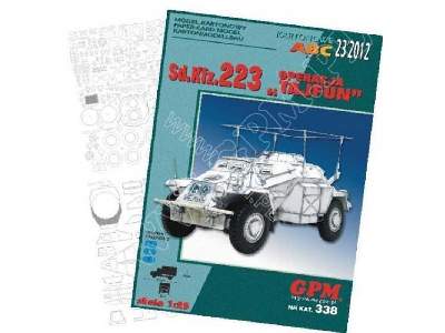 Sd.Kfz 223 - TAJFUN  Komplet: model i wręgi - zdjęcie 2