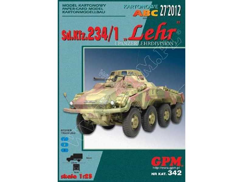 Sd.Kfz 234/1 LEHR -komplet model i wręgi - zdjęcie 1 Sd.Kfz 234/1 LEHR -komplet model i wręgi - zdjęcie 1