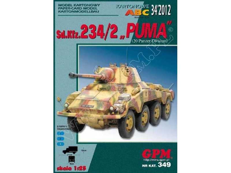 Sd.Kfz 234/2 PUMA komplet model i wregi - zdjęcie 1 Sd.Kfz 234/2 PUMA komplet model i wregi - zdjęcie 1