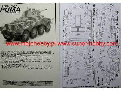 Sd.Kfz 234/2 PUMA komplet model i wregi - zdjęcie 25