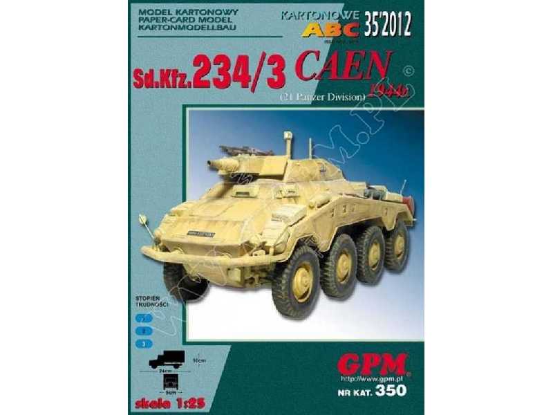 Sd.Kfz 234/3 CAEN komplet model i wregi - zdjęcie 1 Sd.Kfz 234/3 CAEN komplet model i wregi - zdjęcie 1