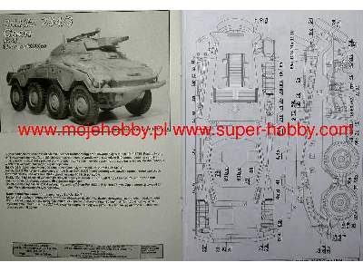 Sd.Kfz 234/3 CAEN komplet model i wregi - zdjęcie 21