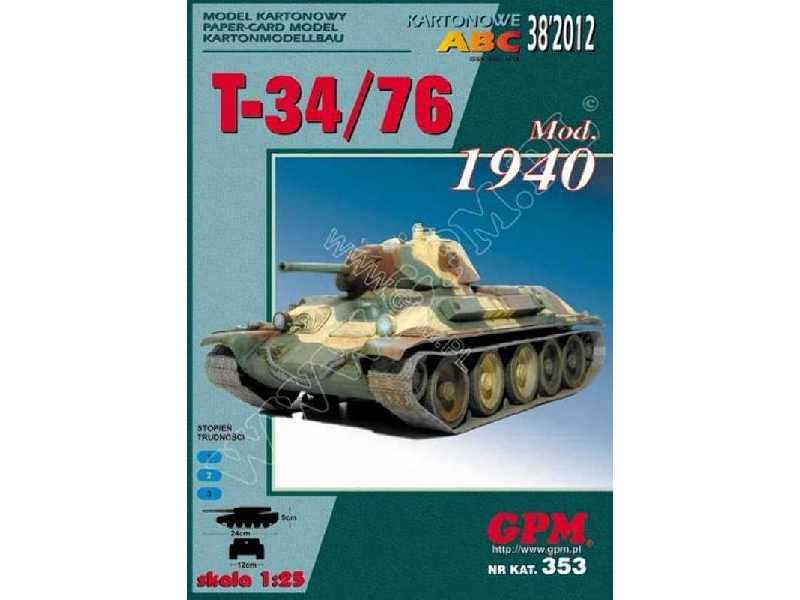T-34/76 mod. 1940 komplet model i wręgi - zdjęcie 1 T-34/76 mod. 1940 komplet model i wręgi - zdjęcie 1