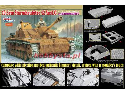 10.5cm Sturmhaubitze 42 Ausf.G z zimmeritem - zdjęcie 2