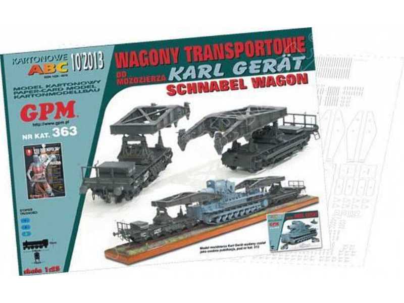 WAGONY TRANSPORTOWE DO KARL GERAT -Komplet modeli wregi - zdjęcie 1 WAGONY TRANSPORTOWE DO KARL GERAT -Komplet modeli wregi - zdjęcie 1