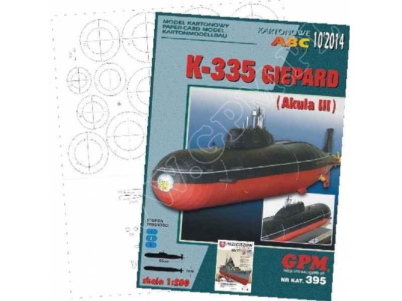 K-335 GIEPARD  Class AKUŁA III Komplet model i wręgi - zdjęcie 1