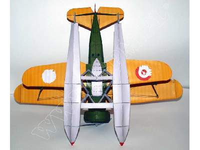 FLOATPLANE CURTISS HAWK II  -komplet model  i lasery - zdjęcie 3