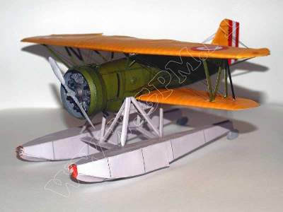 FLOATPLANE CURTISS HAWK II  -komplet model  i lasery - zdjęcie 5