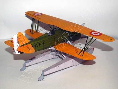 FLOATPLANE CURTISS HAWK II  -komplet model  i lasery - zdjęcie 7