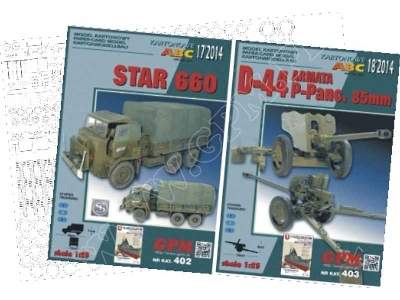 STAR 660 &amp;  D-44  85mm (GPM 402/403) komplet model i lasery - zdjęcie 1