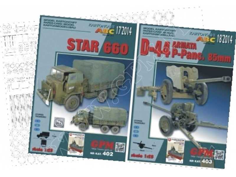 STAR 660 & D-44 85mm (GPM 402/403) komplet model i lasery - zdjęcie 1 STAR 660 & D-44 85mm (GPM 402/403) komplet model i lasery - zdjęcie 1