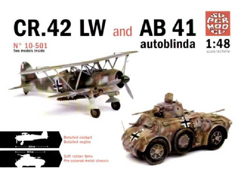 Fiat CR.42LW + AB 41 Autoblinda - zdjęcie 1 Fiat CR.42LW + AB 41 Autoblinda - zdjęcie 1