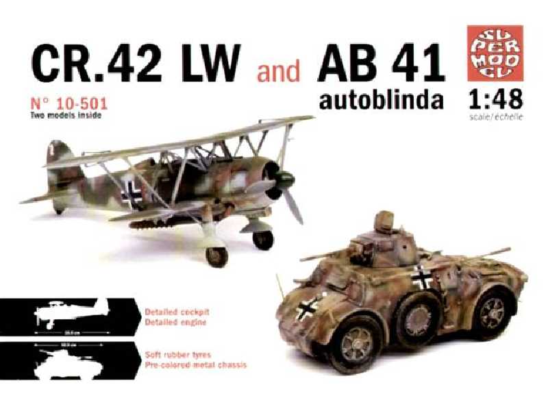 Fiat CR.42LW + AB 41 Autoblinda - zdjęcie 1