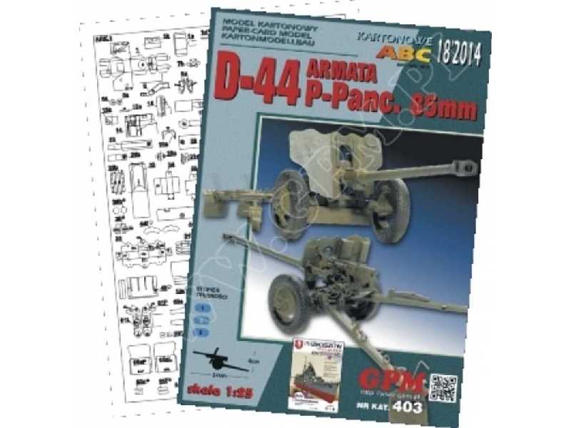 D-44  85mm  KOMPLET MODEL I LASER - zdjęcie 1