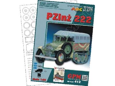 PZInż 222 - KOMPLET model wręgi detale , gasienice - zdjęcie 1