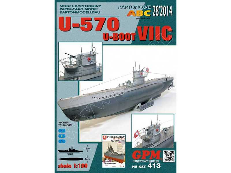 U-570 (typ VIIC ) HMS GRAPH zestaw model i wręgi - zdjęcie 1 U-570 (typ VIIC ) HMS GRAPH zestaw model i wręgi - zdjęcie 1