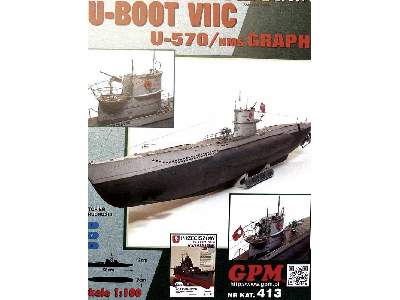 U-570 (typ VIIC ) HMS GRAPH zestaw model i wręgi - zdjęcie 12