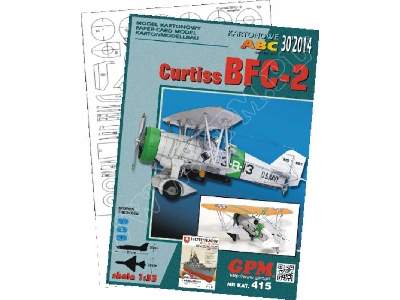 CURTISS BFC-2  Komplet model i wregi - zdjęcie 1