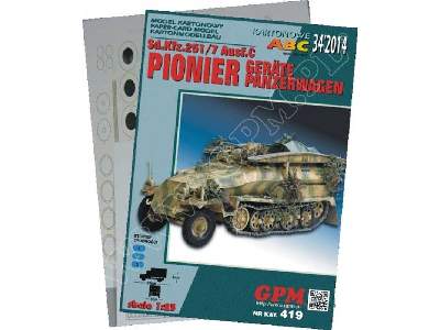 Sd.Kfz  251/7 PIONIER  Komplet model  i lasery - zdjęcie 1