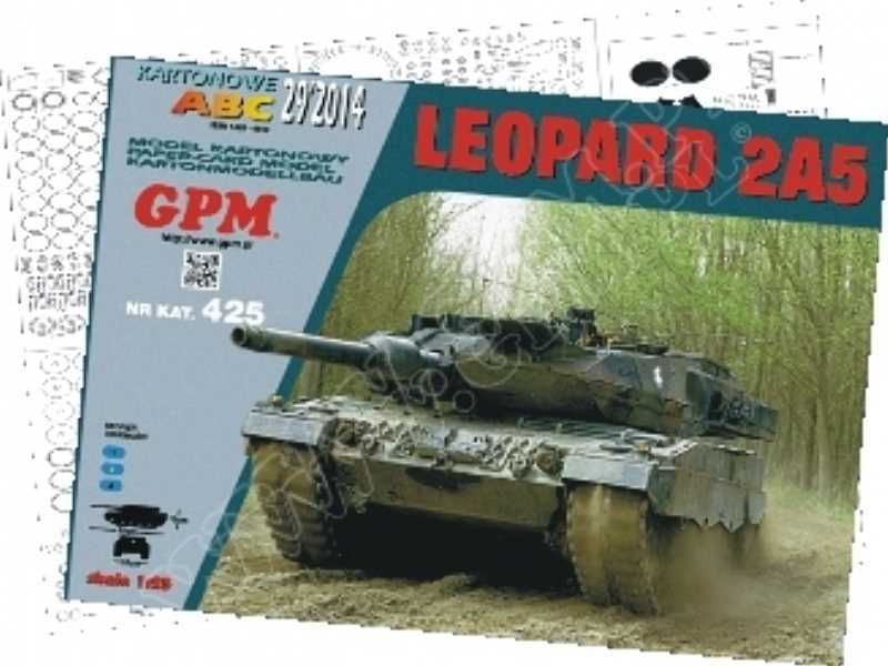 LEOPARD 2A5 (GPM)  Zestaw: model ,detale,  gąsienice - zdjęcie 1