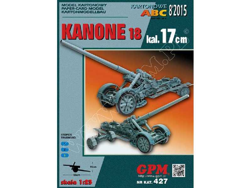 KANONE 18 kal.17cm - zdjęcie 1 KANONE 18 kal.17cm - zdjęcie 1