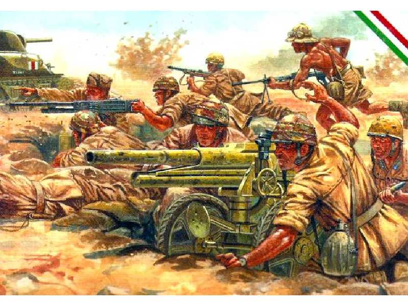 Figurki - Włoska dywizja Folgore - piechota 1942 - zdjęcie 1 Figurki - Włoska dywizja Folgore - piechota 1942 - zdjęcie 1