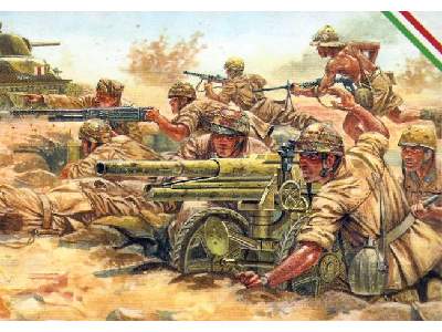 Figurki - Włoska dywizja Folgore - lekka artyleria 1942 - zdjęcie 1