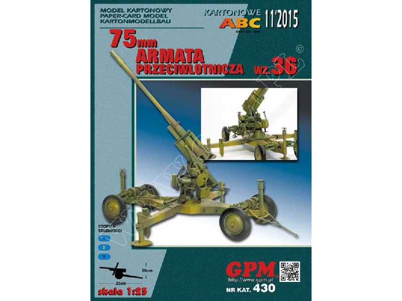 75 mm armata przeciwlotnicza wz. 36 - zdjęcie 1 75 mm armata przeciwlotnicza wz. 36 - zdjęcie 1