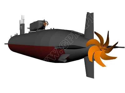 USS GREENEVILLE ( SSN-772) zestaw model i wręgi - zdjęcie 5