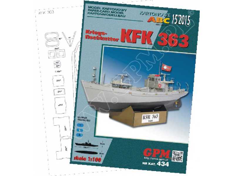 KFK 363 Kriegsfischkutter KOMPLET MODEL I LASERY - zdjęcie 1 KFK 363 Kriegsfischkutter KOMPLET MODEL I LASERY - zdjęcie 1