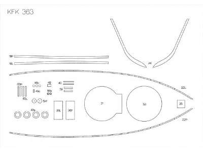 KFK 363   Kriegsfischkutter KOMPLET MODEL I LASERY - zdjęcie 7