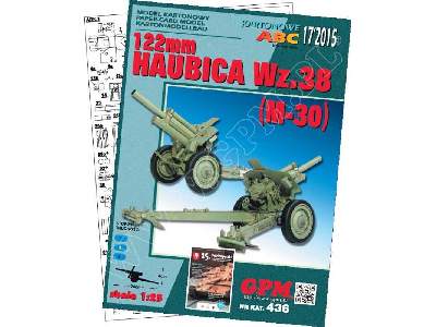 122 mm  HAUBICA Wz.38 (M-30) KOMPLET MODEL I LASERY - zdjęcie 2