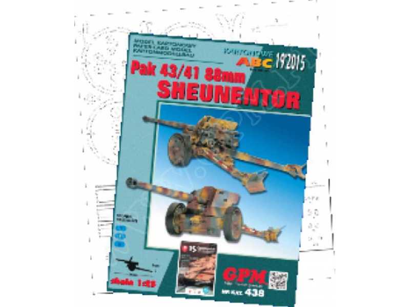 PaK 43/41 88 mm SHEUNENTOR komplet MODEL i LASERY - zdjęcie 1 PaK 43/41 88 mm SHEUNENTOR komplet MODEL i LASERY - zdjęcie 1