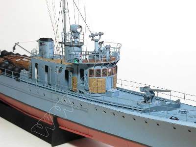 ORP JASKÓŁKA  (1935r)  KOMPLET MODEL I LASERY - zdjęcie 7