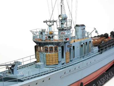 ORP JASKÓŁKA  (1935r)  KOMPLET MODEL I LASERY - zdjęcie 9